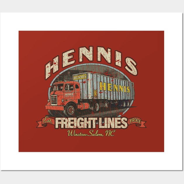 Hennis Freight Lines 1933 Wall Art by JCD666